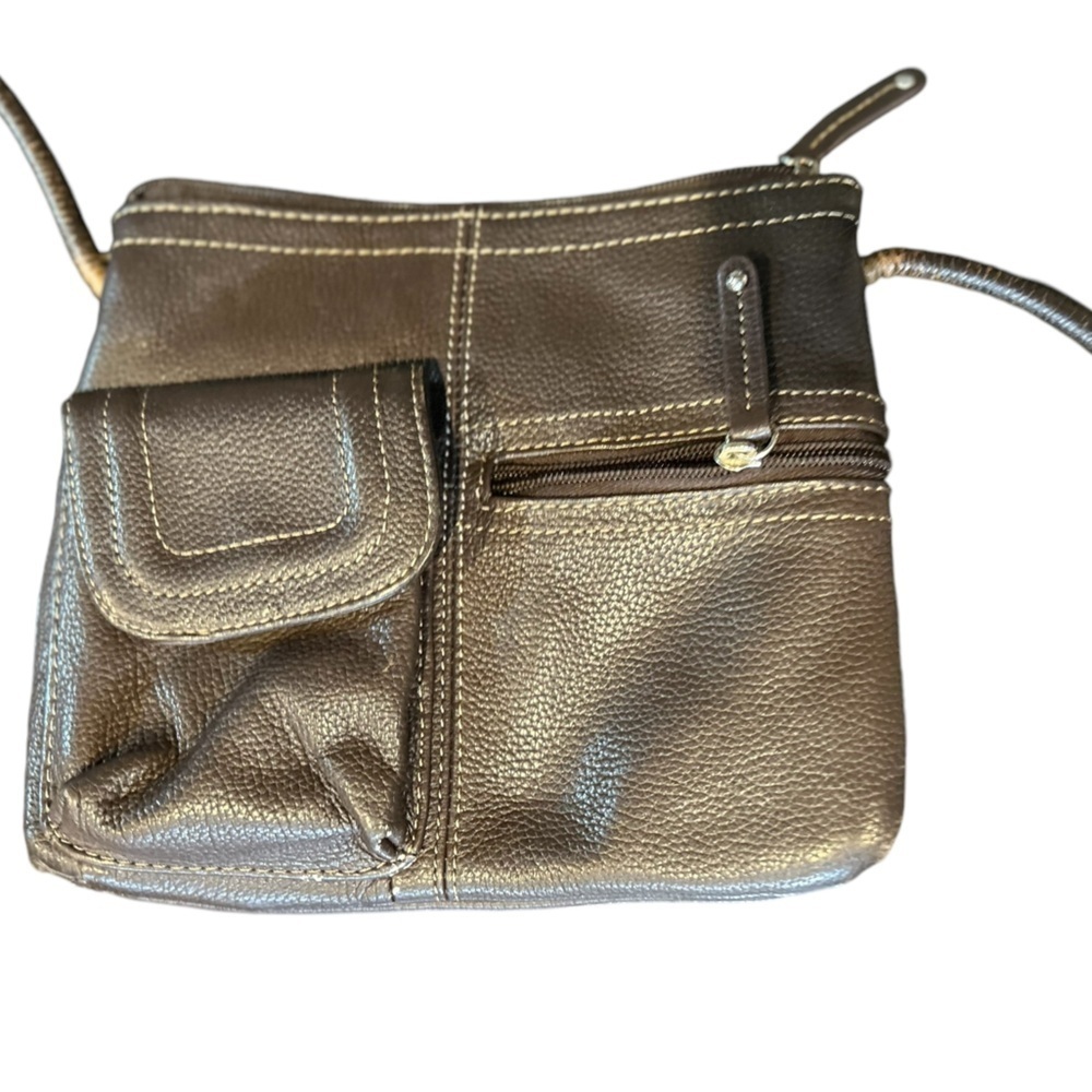 Tignanello Women's Brown Leather Crossbody Bag